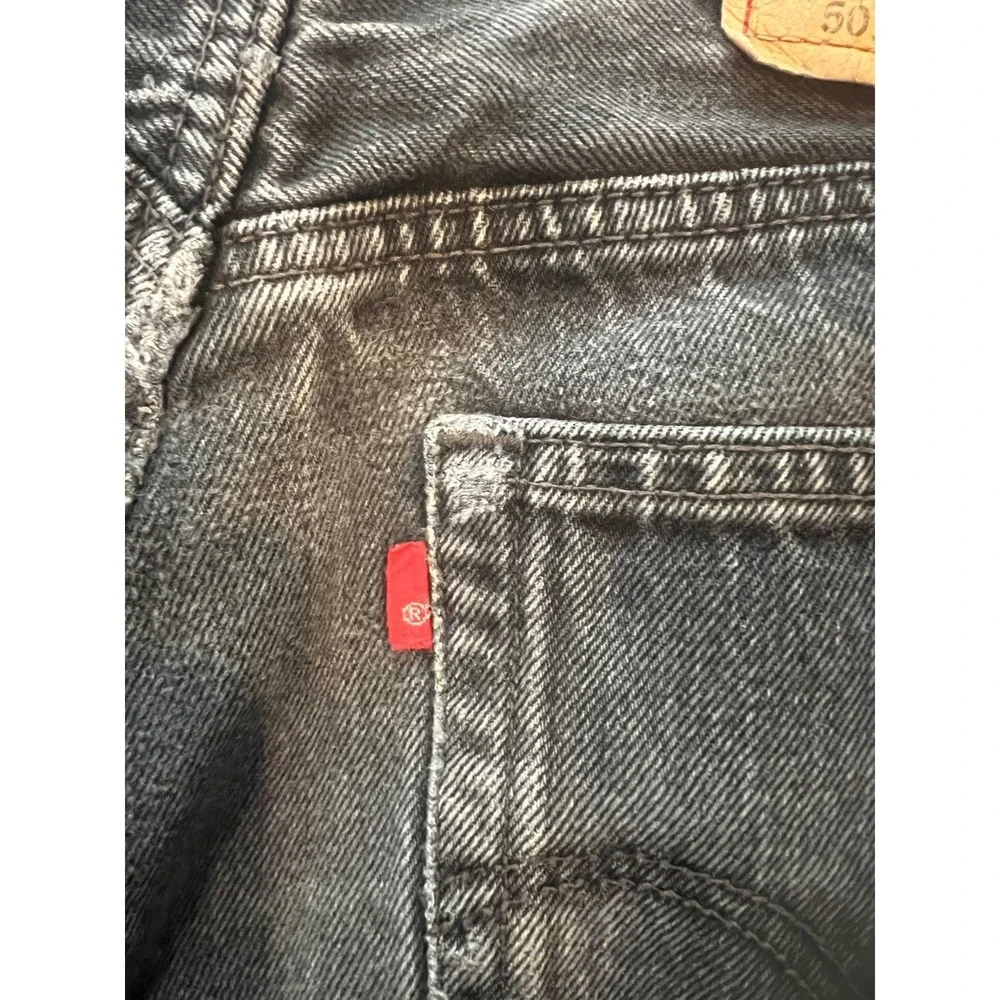Levi's 501 XX Black Jeans Men's W32 L32 Button Fly Straight Leg Made in DR